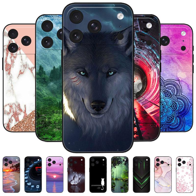Для iPhone 17 Pro 17Pro Чехол Роскошный Волк Лев Силиконовый Мягкий ТПУ Чехол для Телефона Для Apple IPhone17 Pro A3256 Чехлы Ударопрочный Coque