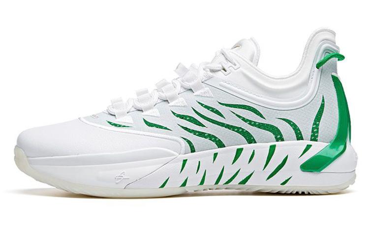 Men's Sneakers Anta Gordon Hayward GH1 Slip Resistant Cushioning Low top Basketball Shoes Men's White Green