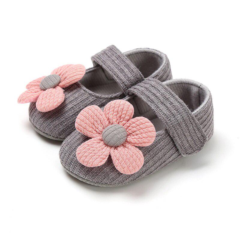 Cute Flower Baby Girl Shoes Soft Sole Cotton Newborn Toddler Girl Shoes Non-Slip Infant Girls First Walkers Shoes Schoenen