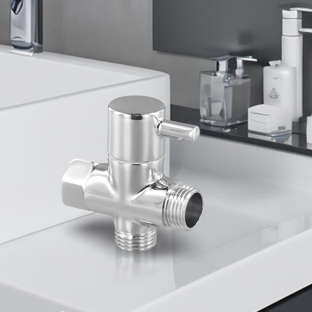 Shower Head Diverter Valve Rotating joint Replacement Chrome Plated Brass