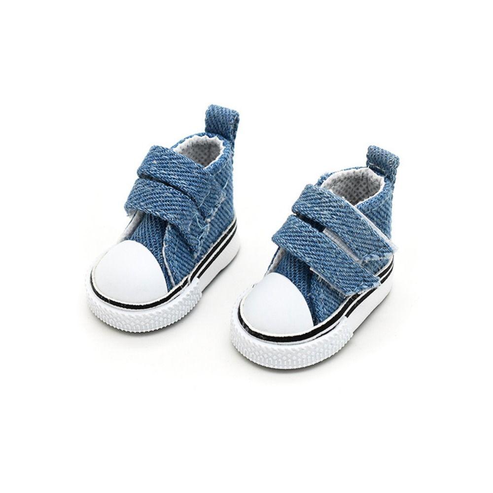 1 Pair DIY Doll Canvas Shoes Mini Doll Sneakers 1/6 Scale Mini Sneakers Blythe Doll Toy