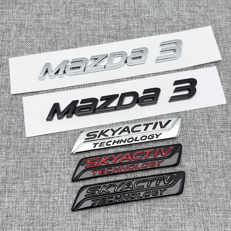 Mazda 3 Черный Задний Багажник "Черный Воин" SKYACTIV Наклейка на Багажник