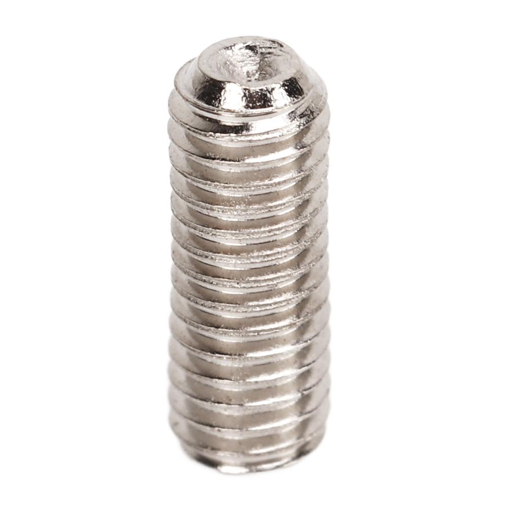12PCS Metal Guitar Bridge Saddle Screws Silver Color Guitar Bridge Hardware Kit For Electric Guitar