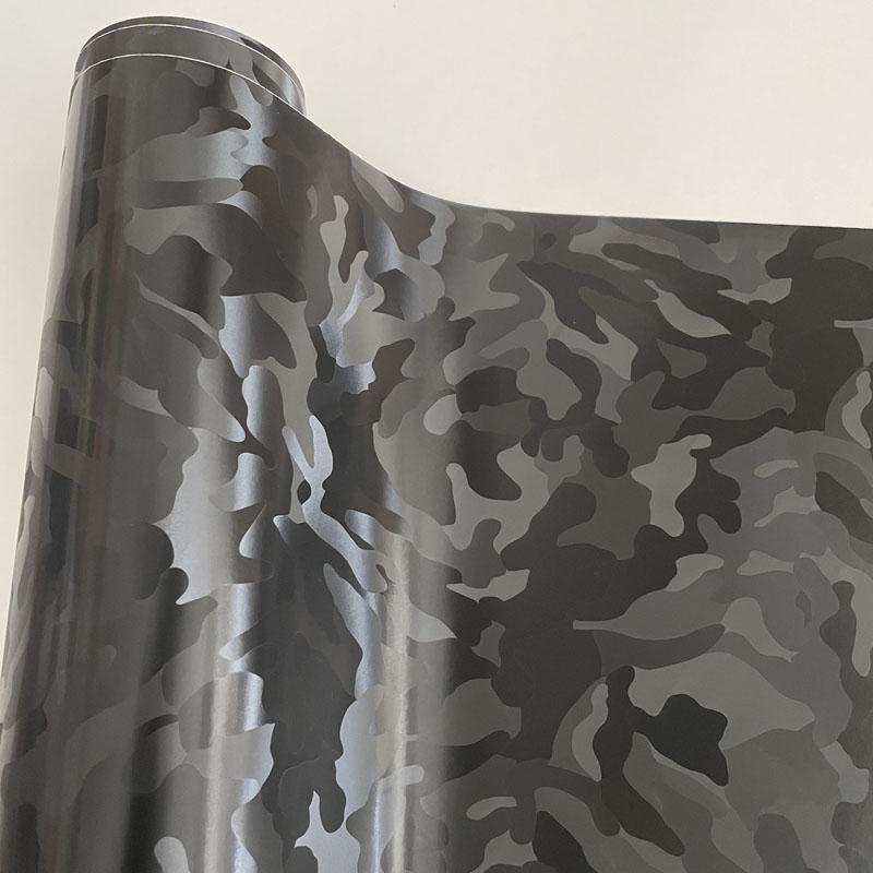 Виниловая пленка для автомобильной пленки Ghost Black Stealth, рулон с воздушным выпуском, наклейка «сделай сам»
