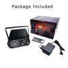 Sound Activated RGB LED Laser Projector Stage Lights Snowflake 16 Patterns Remote Control For Wedding Xmas Holiday Party Decor
