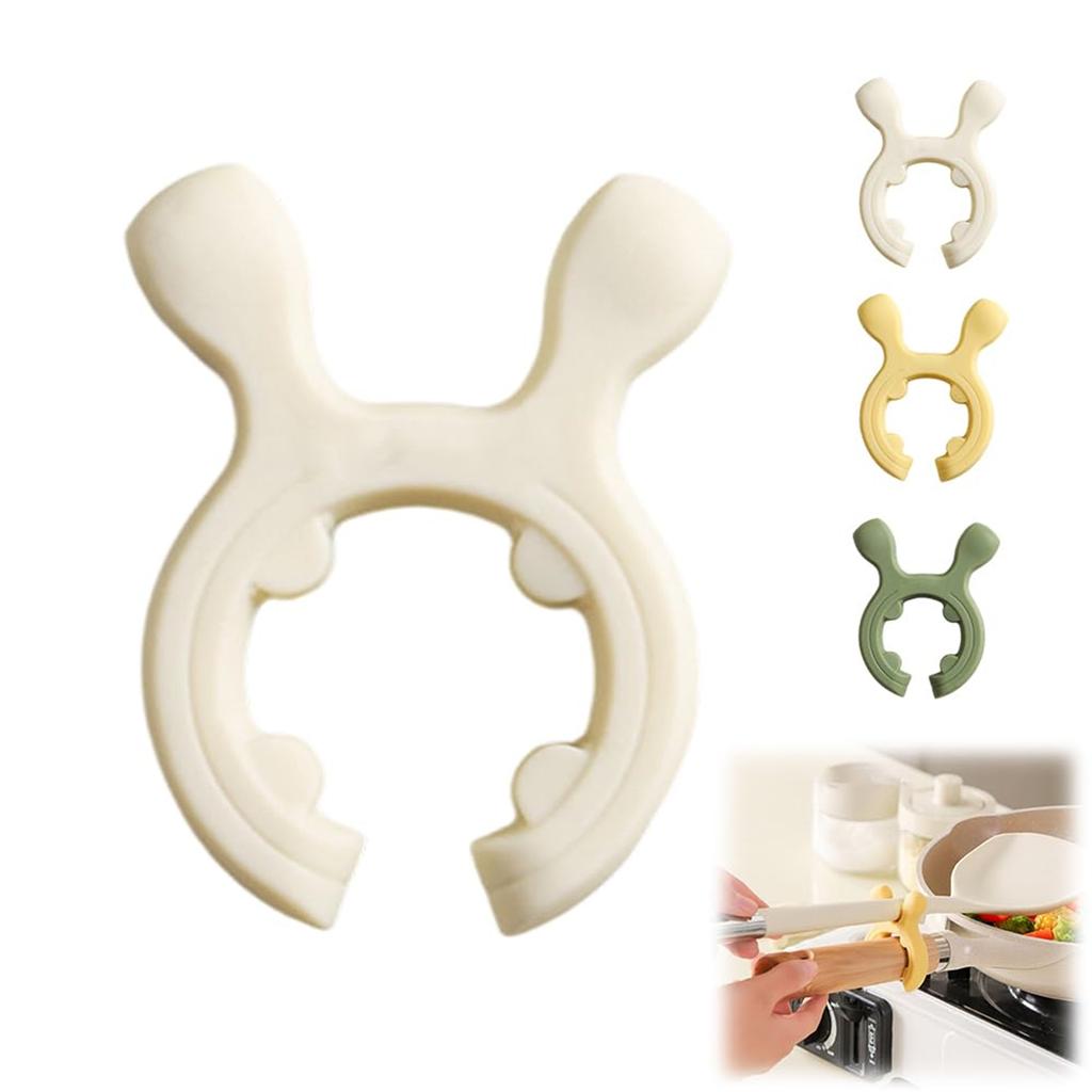 Multifunction Silicone Pot Handle Spatula Rack, Non- Spoon Holder Stove Organizer Kitchen Gadgets, Steam Releaser, Utensil Scalding Pot Clip