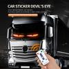 Remote Control Truck Devil Eye LED Matrix Pixel Panel Soft Foldable Lighting Graffiti Scrolling Board Ambient Light 24V