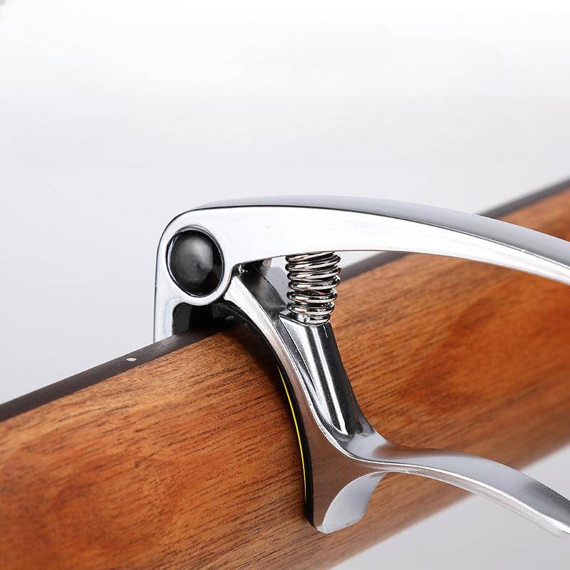 1 шт., металлический зажим для каподастра для акустической гитары, пластиковый зажим со сменными струнами, инструменты, деревянная классическая электрогитара и универсальная гавайская гитара