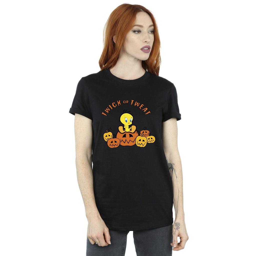 Looney Tunes Womens/Ladies Twick Or Tweat Cotton Boyfriend T-Shirt