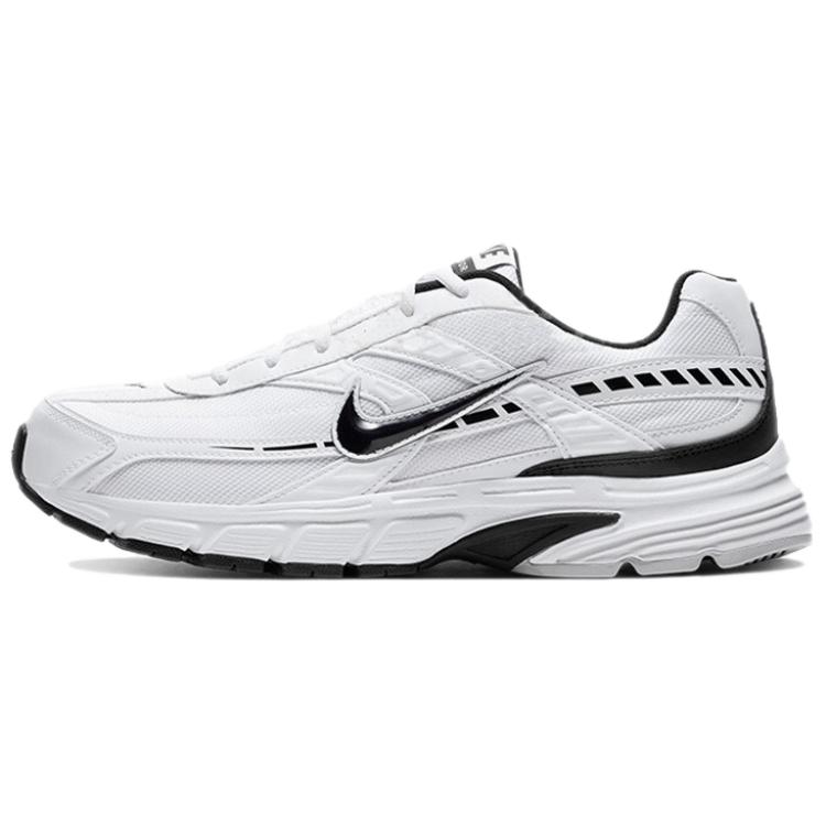 Nike Initiator Cushioning Slip Resistant Waterproof And Breathable Low top Running Shoes Unisex Black White 394055-100(Team1785-)