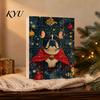 Collectible Dog Ornaments Bulldog Advent Calendar 2026, 24 Days Acrylic Puppy Christmas Countdown Calendar, Lover Gifts 2D Flat Xmas Tree Pendant for