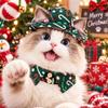 Turn Down Lapel Christmas Pet Collar Plaid Pattern British Plaid Neckband  Puppy Kittens