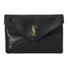 Ysl Cassandre Логотип Цепочка Ремень через плечо Конверт из кожи ягненка Сумка через плечо Женские сумки Черный 847638-AACYT-1000