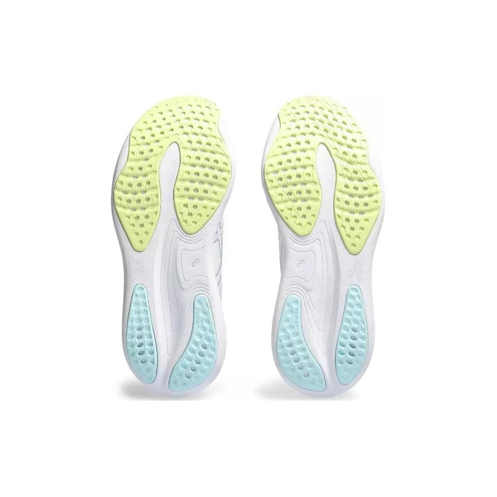 Новые женские кроссовки Asics Gel Nimbus 25 Белый Чистое серебро Желтый 1012B356-105