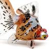 Simulated Goldfish Figurine with Base Realistic Mini Fake Fish Statue Sculpture Plastic Ornament Fish Tank Aquarium Decoration