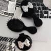 Lamb Bowknot Air Bag Hair Comb Durable Mini Foldable Hair Brush  Female