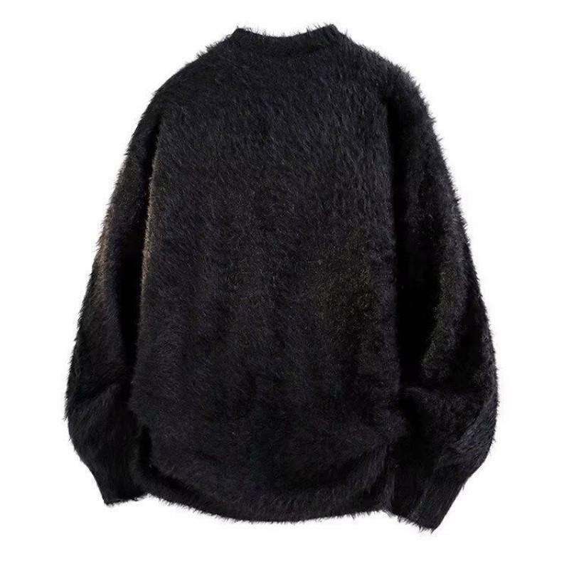 Мужской ретро кардиган-свитер с V-образным вырезом Осень/Зима 2025 - Повседневная вязаная верхняя одежда однотонная с расслабленной атмосферой.