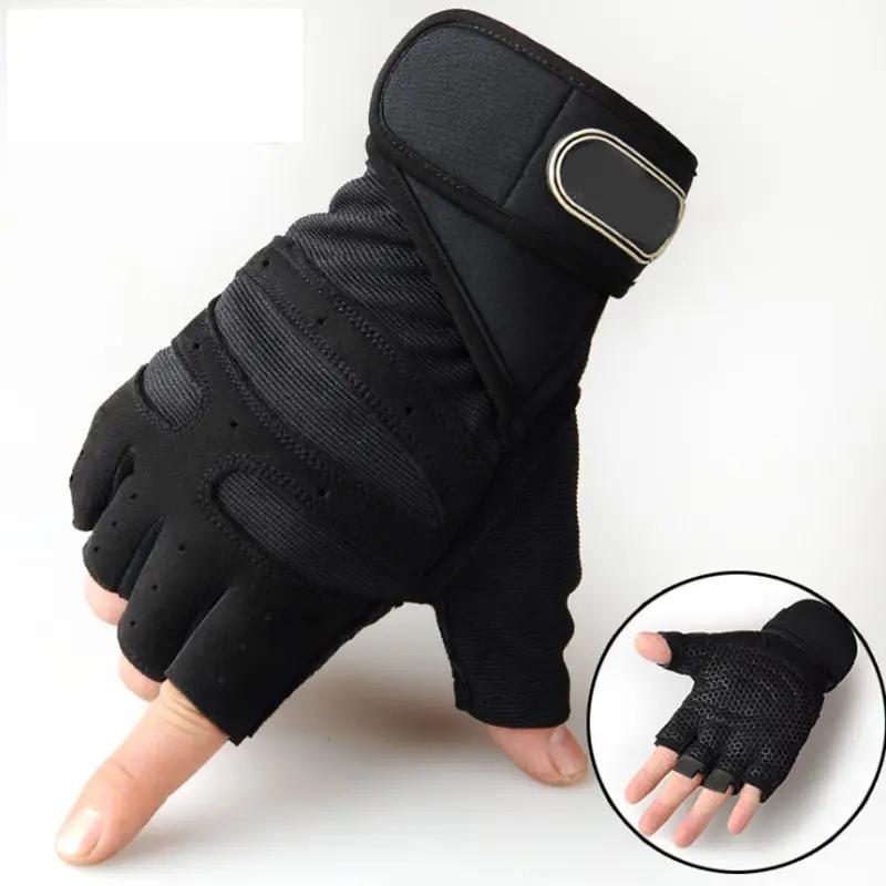 Half Finger Cycling Gloves Bicycle Motorcyclist Gloves Gym Training Fitness Weightlifting Sport Fingerless Women Men Sport Glove