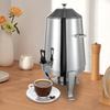 13 л Диспенсер для горячих напитков из нержавеющей стали, Большой объем 3,43 галлона, Серебристый кофейник-шафинг на спирту для дома и коммерческого использования