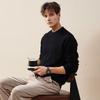 Kemengboka Men's 100% Wool Mock Neck Sweater