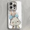 Bow Tie Rabbit for IPhone 16 Cell Phones 15 Cases 14 Protection for IPhone 13 Sets 12 Silicone Full Cover