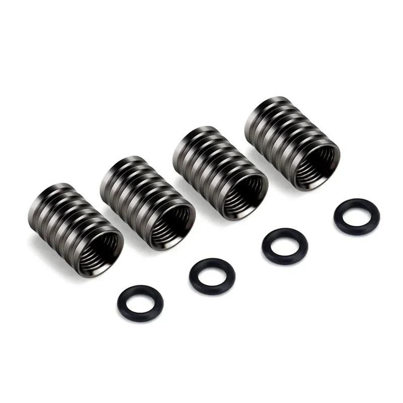 LNYCP1 4pcs/set Car Wheel Tire Valve Caps Air Dust-proof Cover for Alfa Romeo Giulia 159 147 156 4C Stelvio Giulietta Mito Accessories
