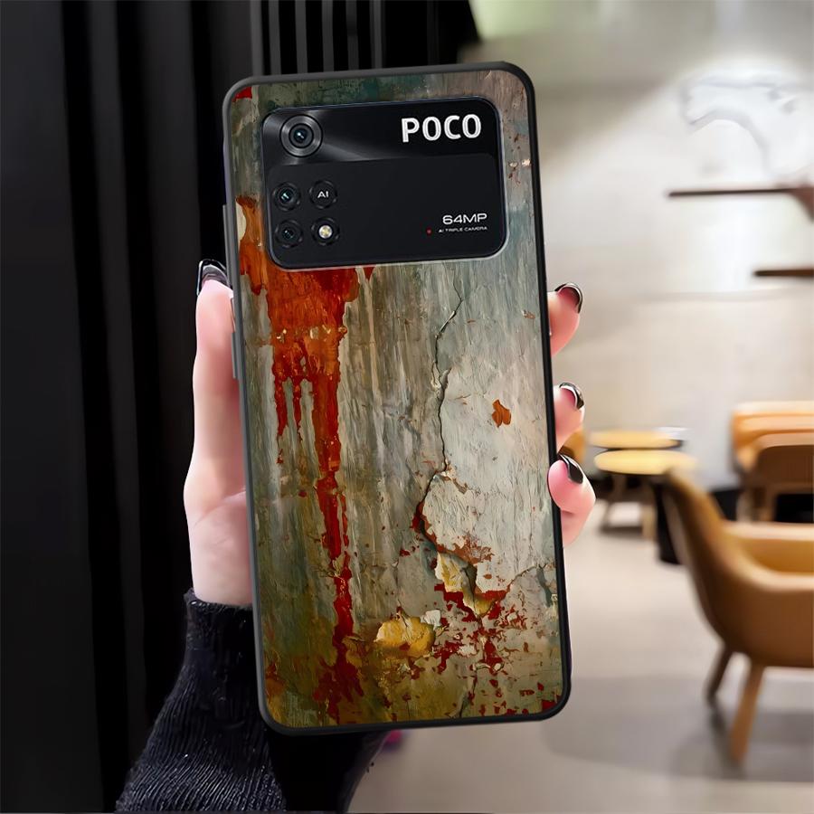 Чехол для телефона Xiaomi Poco M5 F3 F4 F5 M3 M4 Pro X3 X4 X5 C50 C51 C65 Ретро Ржавые пятна