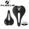 PLSELIS Carbon Fiber Hollow Bicycle Saddle Road Bike Mountain Racing Grade Seat Pad