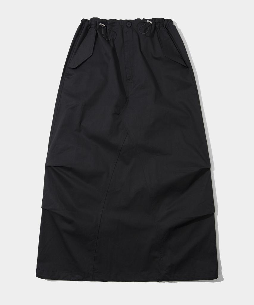 Some Place Pocket String Cargo Maxi Long Skirt _ 2 Colors