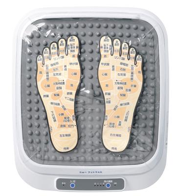 Новый вибрационный массажер для ног Footwell MD1800S с виниловым чехлом (белый)