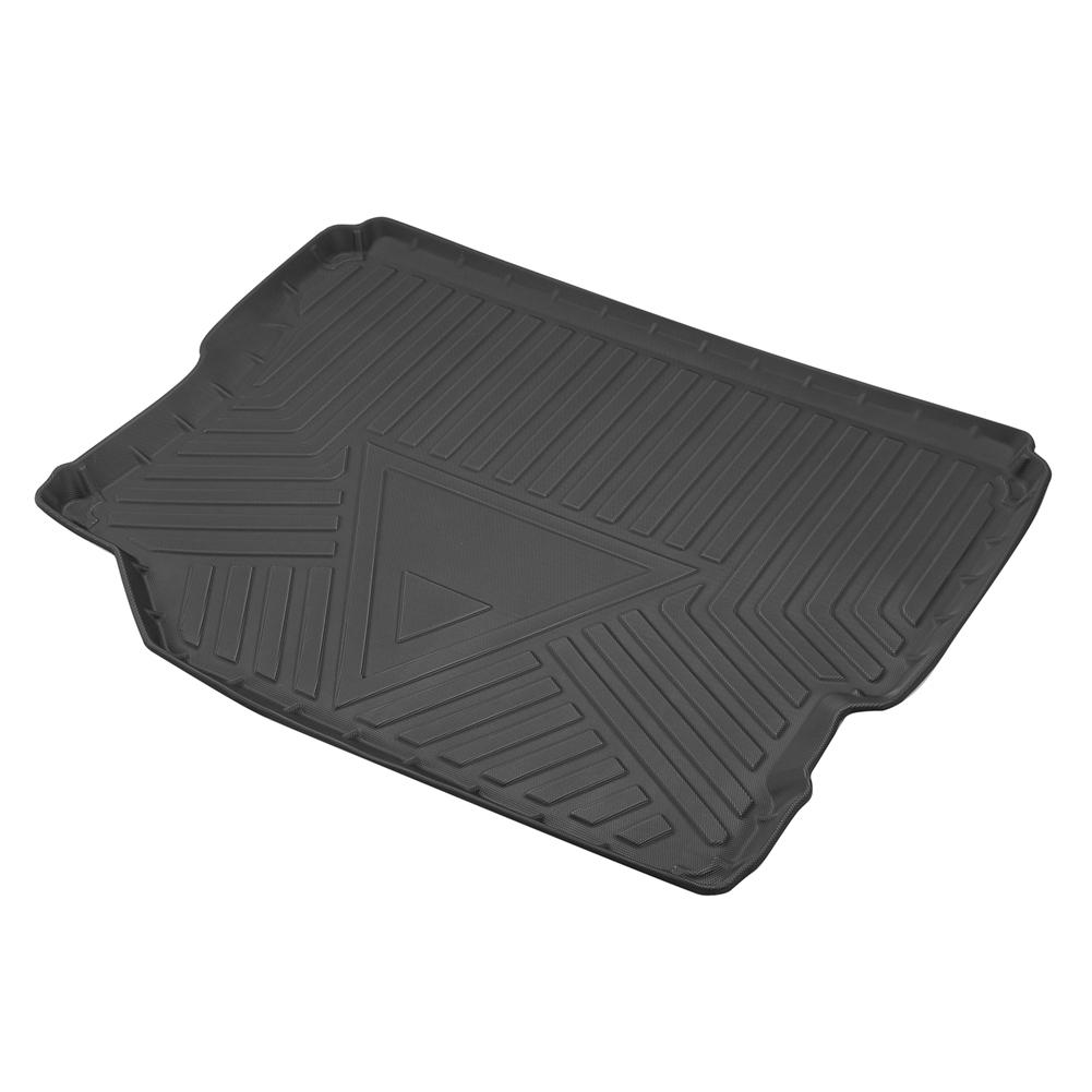 Подкладка для багажника, подходит для JEEP Wrangler JL 4-дверный 2018-2022 года, с сабвуфером в багажнике, коврик для пола в багажнике автомобиля, поддон для багажника