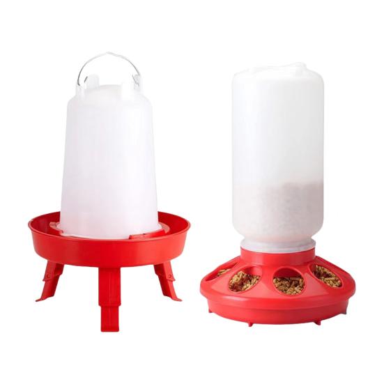 Chicken Feeder Foldable Legs Design Chicken Waterer Large Capacity Poultry Water Feeder for Home Farm Yard