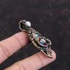Evil Eye Multi Copper Turquoise Pendant Copper Wire Wrapped Gemstone Pendant Copper Jewelry Moonstone Pendant Gift For Mom Handmade Pendant