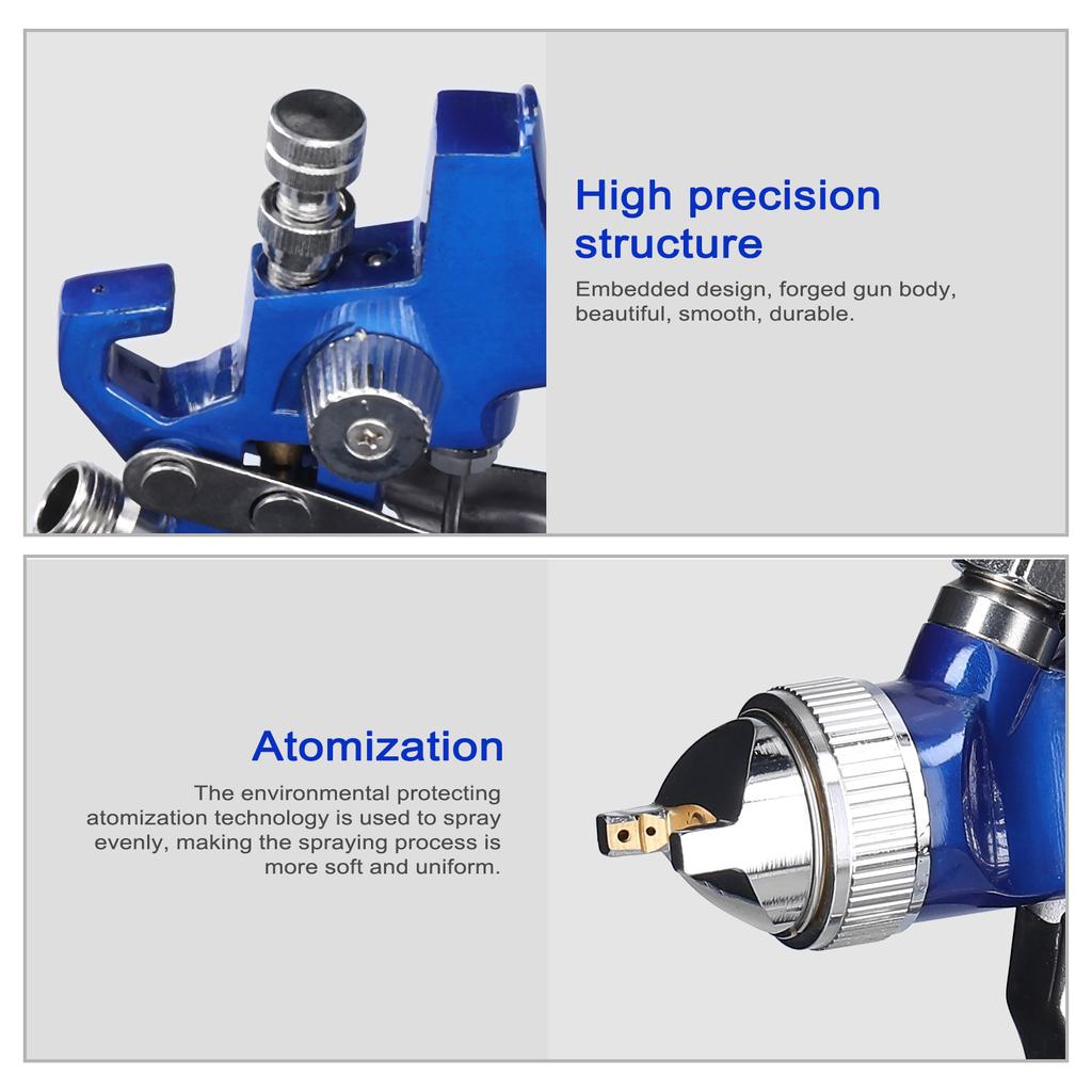 HVLP Набор инструментов для распыления автомобильной краски 600CC Воздушный распылитель большой емкости Нержавеющая сталь Аэрограф Комплект Авто