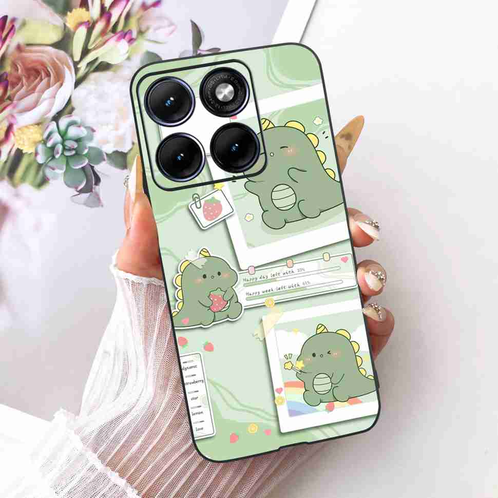 Чехол для Motorola Edge 70 Fusion 5G Мультяшный Кот Панда ТПУ Черный Чехол для XT2605-1 XT2605-2 XT2605-4 Мягкий Силиконовый Чехол для Телефона