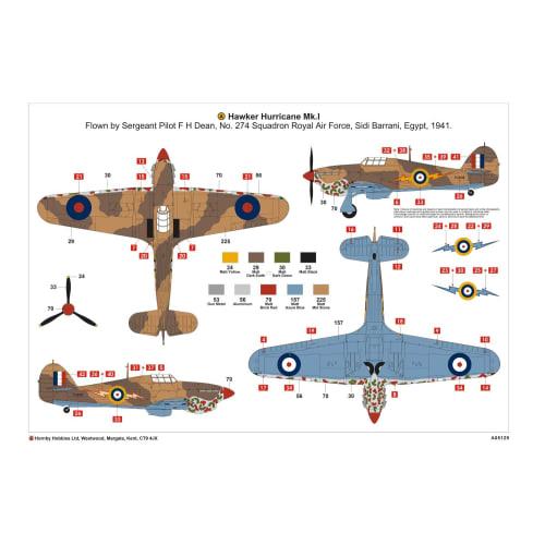 Airfix 1/48 Hawker Hurricane Mk.I Tropical X5129 Plastic Model