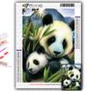 Popular 5D Diy Cross Stitch Animal Panda Painting Full Drill Cross-Stitch Crafts Kit Wall Sticker Home Decor