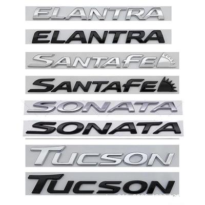 3D наклейка на автомобиль Elantra Santafe Sonata Tucson задний знак эмблема значок кузова автомобиля крыло задний багажник версия модификация аксессуары ABS новый