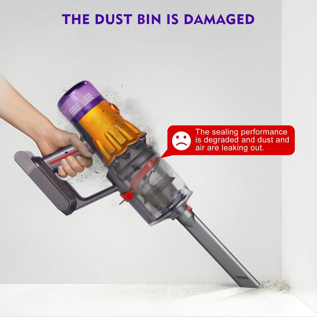 Совместимо с пылесосом Dyson V12 SV18 SV20 Detect Digital Slim, насадка для контейнера, совместимая сменная часть для пылесборника, съемный контейнер для Dyson
