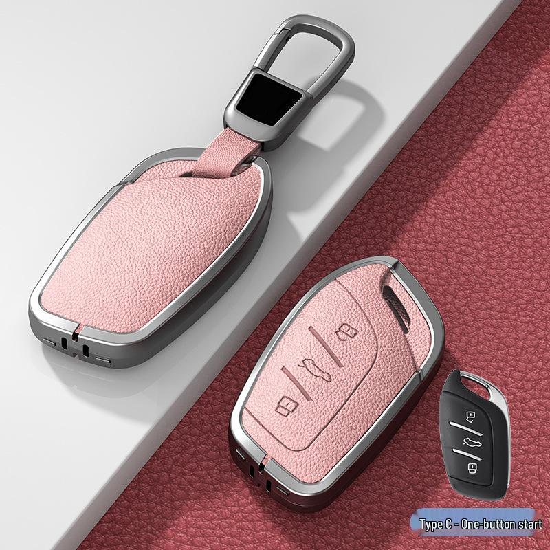 Совместимый чехол для ключей для Roewe RX5 Max/ RX5/ RX3/ i5/ i6 Plus/ New 350/360 - Унисекс-дизайн.
