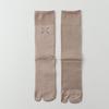 JK Two Toe Socks Thin Calf Long Socks Simple Split Toe Tube Socks  Summer
