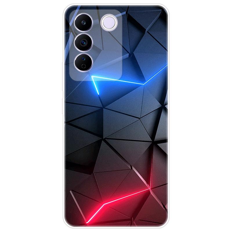 For Vivo V27e V 27e Case Soft Silicone Back Cover Cartoon Phone Case Diversification