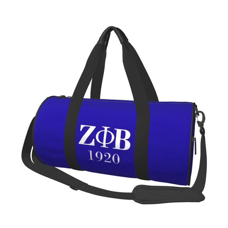 Zeta Phi Beta 1920 Print Travel Duffel Bag Waterproof Lightweight Sport Yoga Gym Bag Workout Overnight Luggage Bags for Women