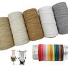 100M/Roll 2mm Colorful Cotton Macrame Cord Christmas Handmade Braided Rope Tapestry Crafts Wedding Ribbon DIY String Home Decor