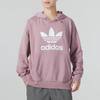 Adidas Originals Logo Print Casual Hoodie Long Sleeve Sweatshirt Men Tops Purple HC1950