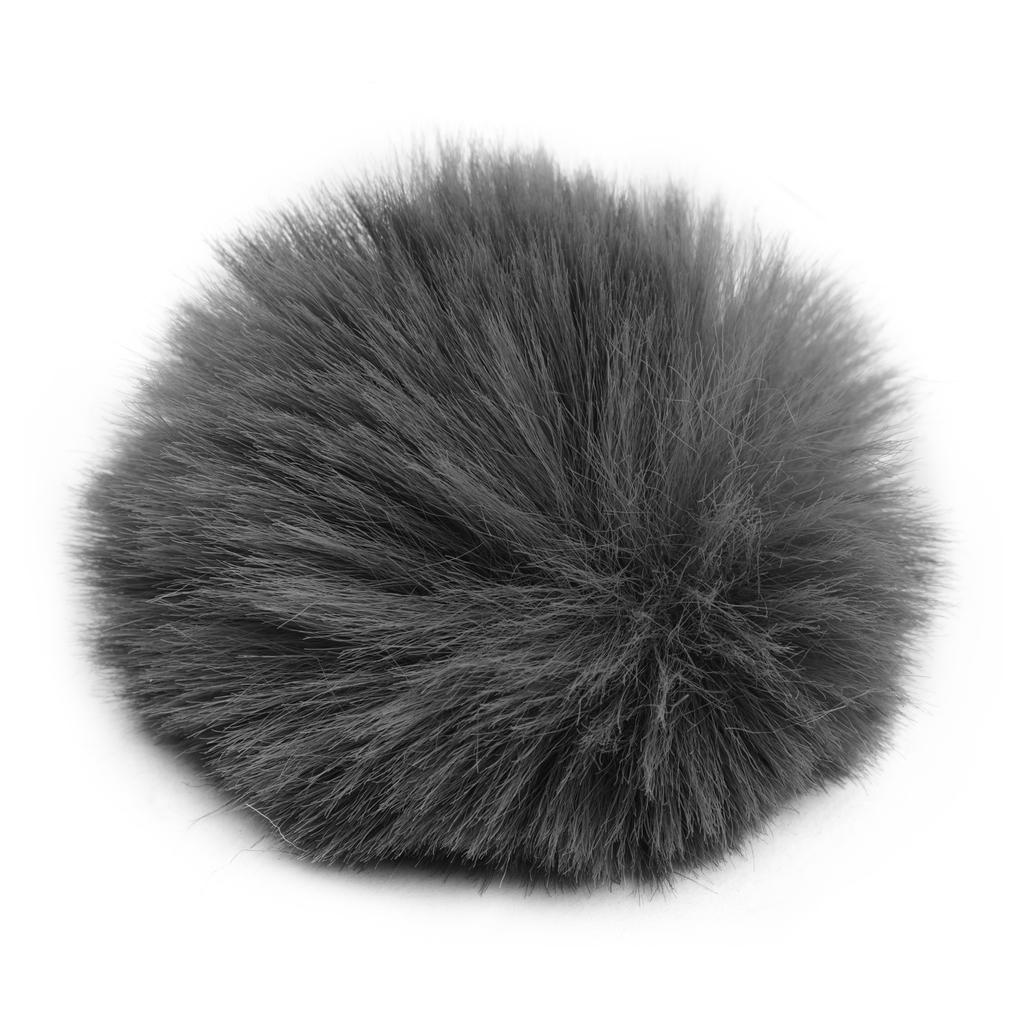 Andoer Прикрепляемый петличный микрофон с меховым наушником на ветровом стекле, совместимый с Boya M1 и другими большинством петличных микрофонов