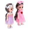 2 шт. Игрушки куклы для девочек Подвижные суставы Красивые куклы для переодевания своими руками с заколкой и обувью для детей старше 3 лет