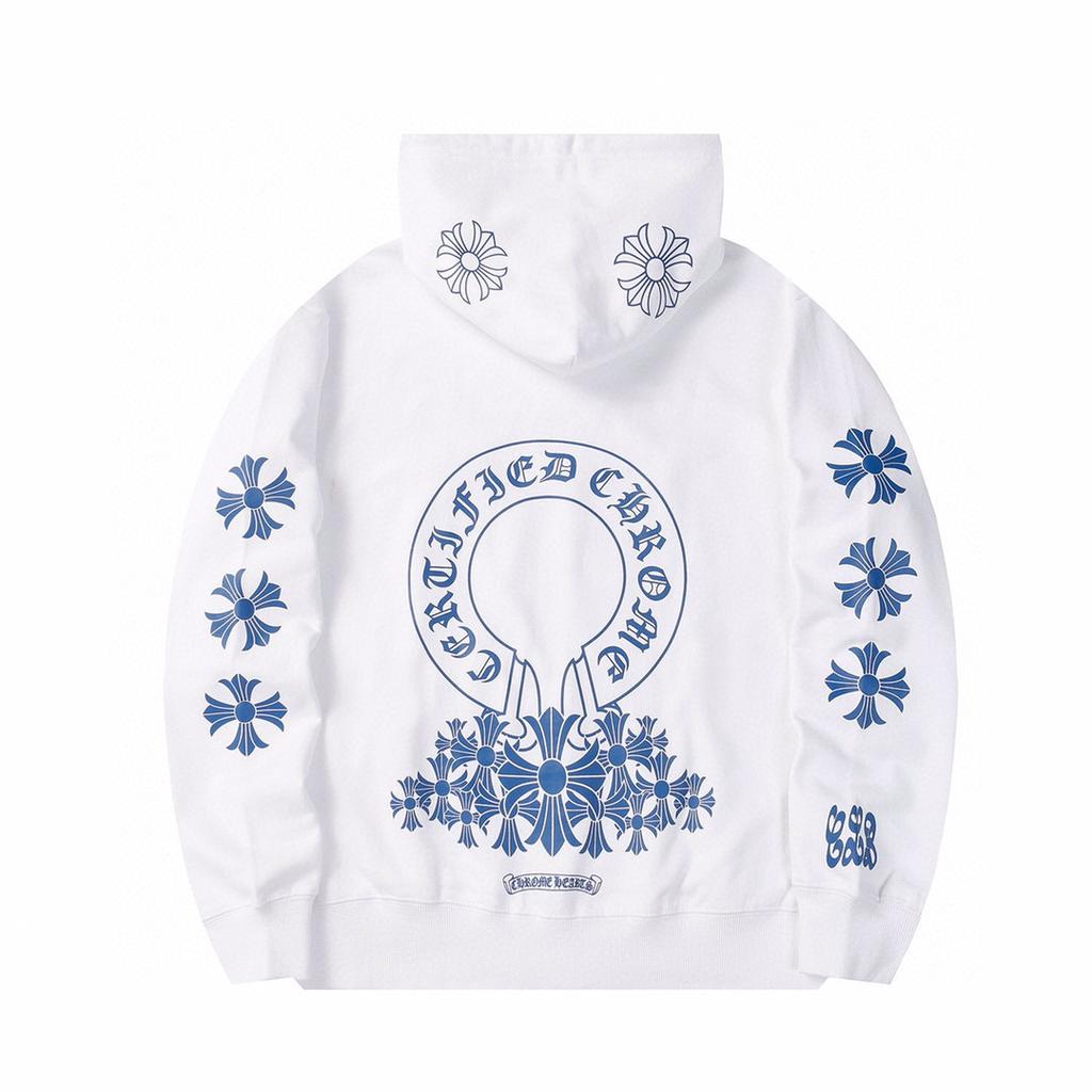 810 CHROME HEARTS Осень-Зима 2026 Новая Классическая Толстовка с Капюшоном Большого Размера с Логотипом, Подходит для Ношения Парами