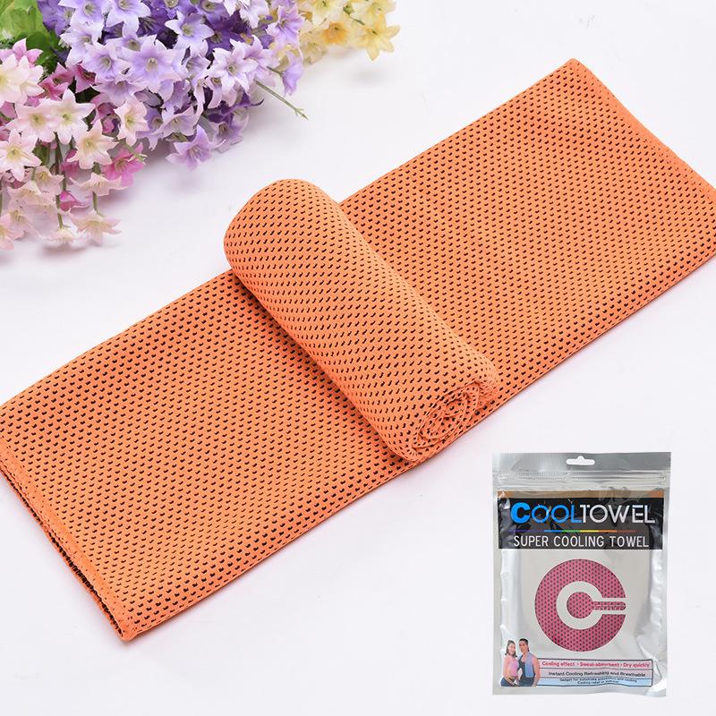 Customizable Ice Silk Summer Sports Towel - Absorbent and Cooling for Fitness