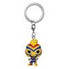Porte-clés Funko Pop - Marvel Lucha Libre - La Estrella Cosmica Jaune Mixte Adulte